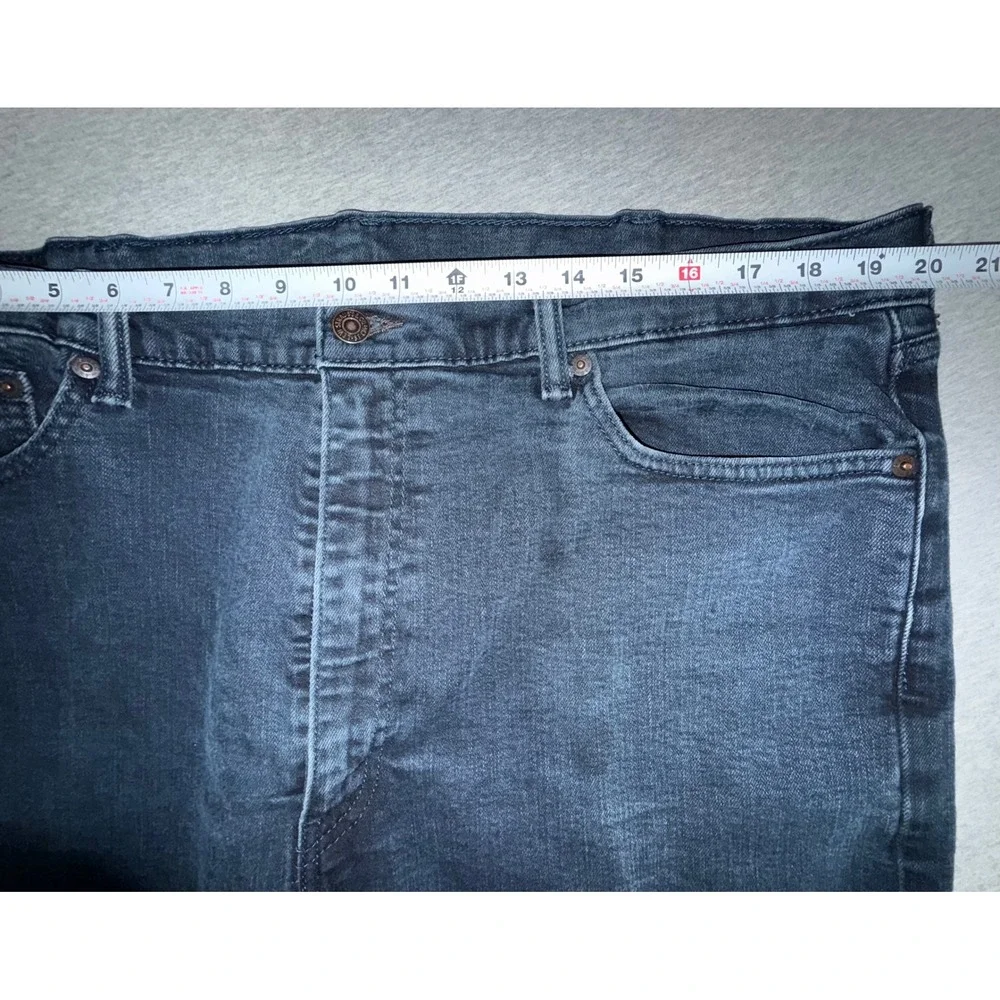 Levi's‎ Men Blue 42x30 505 Regular Fit Straight Leg Dark Wash Denim Jeans